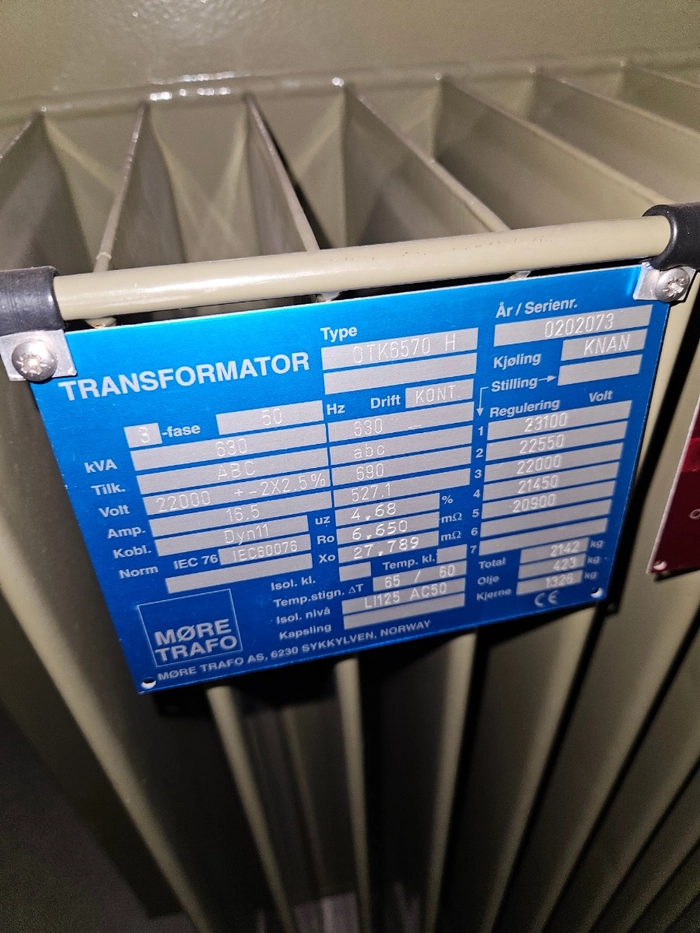 0202073 / 630kVA