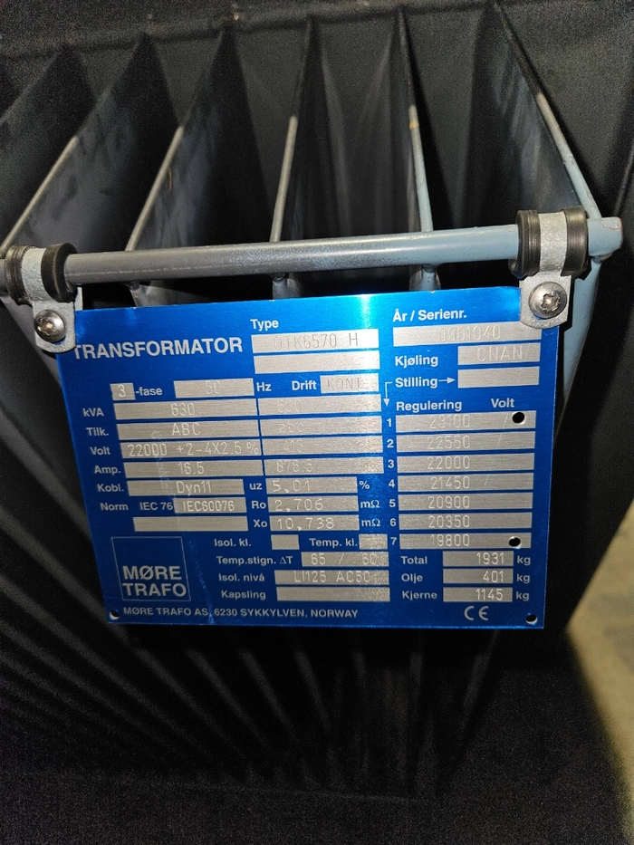0901040 / 630kVA