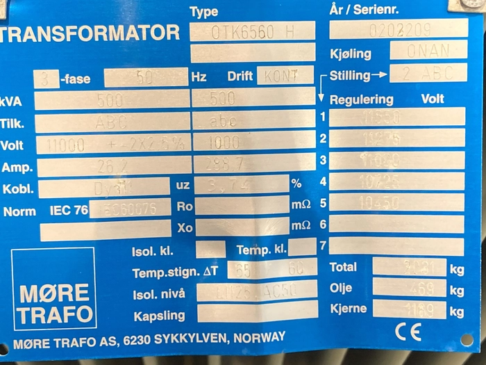 0202209 / 500kVA