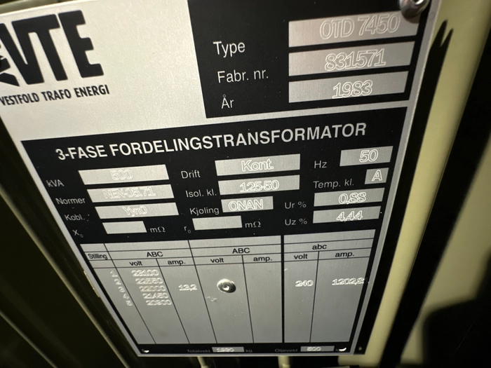 831571 / 500kVA