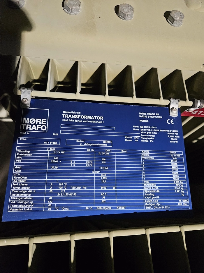 2202203 / 800kVA