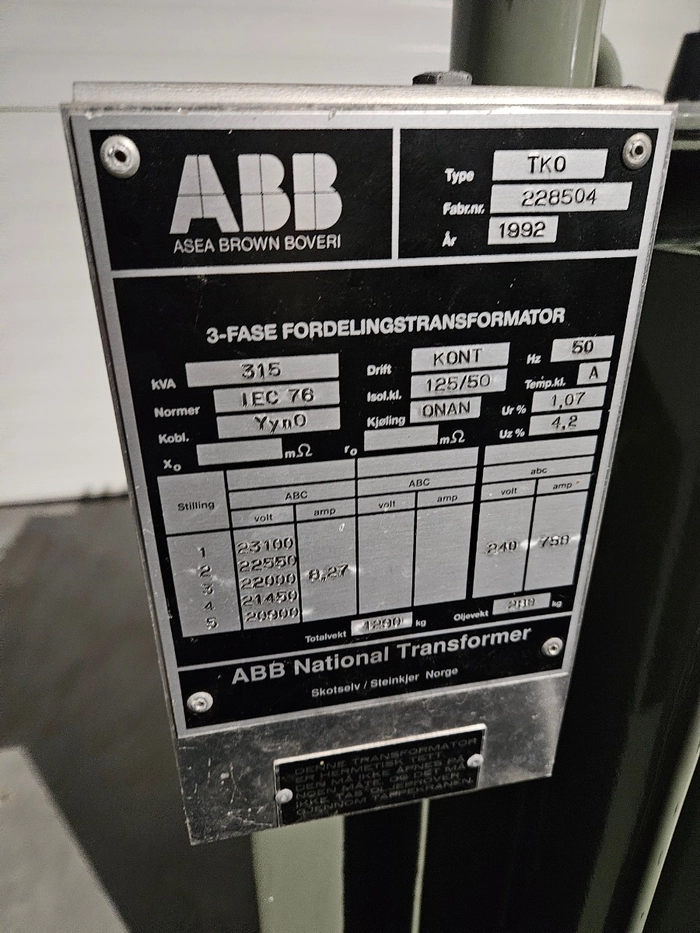 228504 / 315kVA