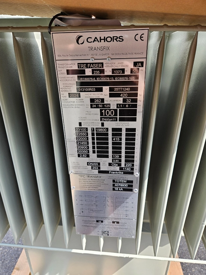 25TT1240 / 100kVA