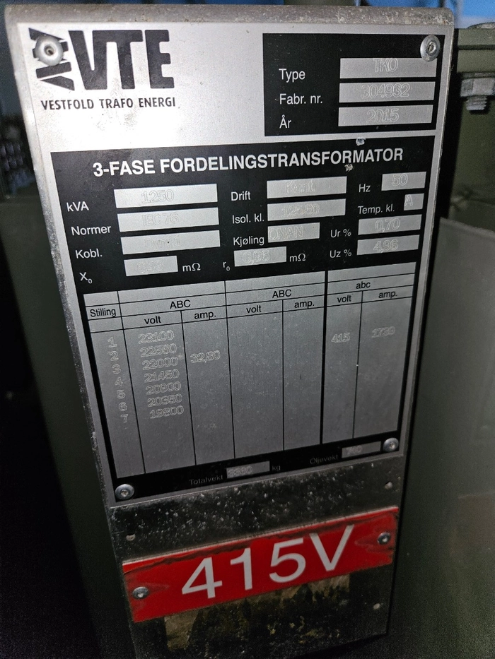 304932 / 1250kVA