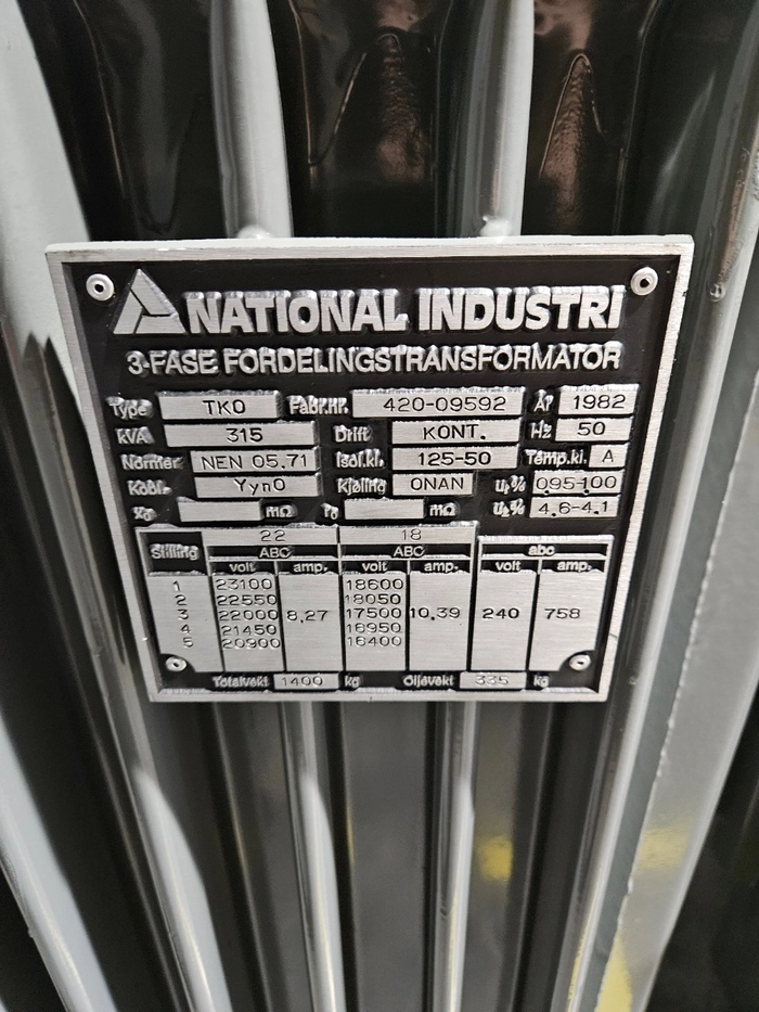 420-09592 / 315kVA
