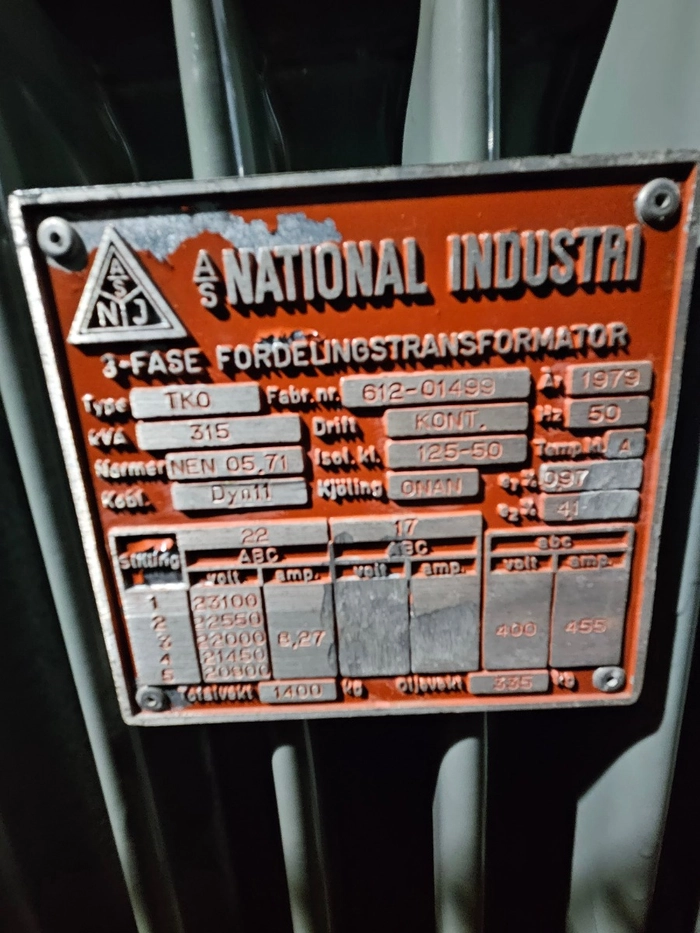 612-01499 / 315kVA