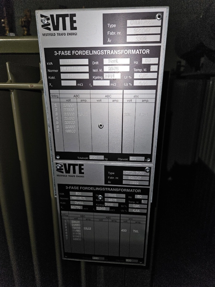 921047 / 500kVA