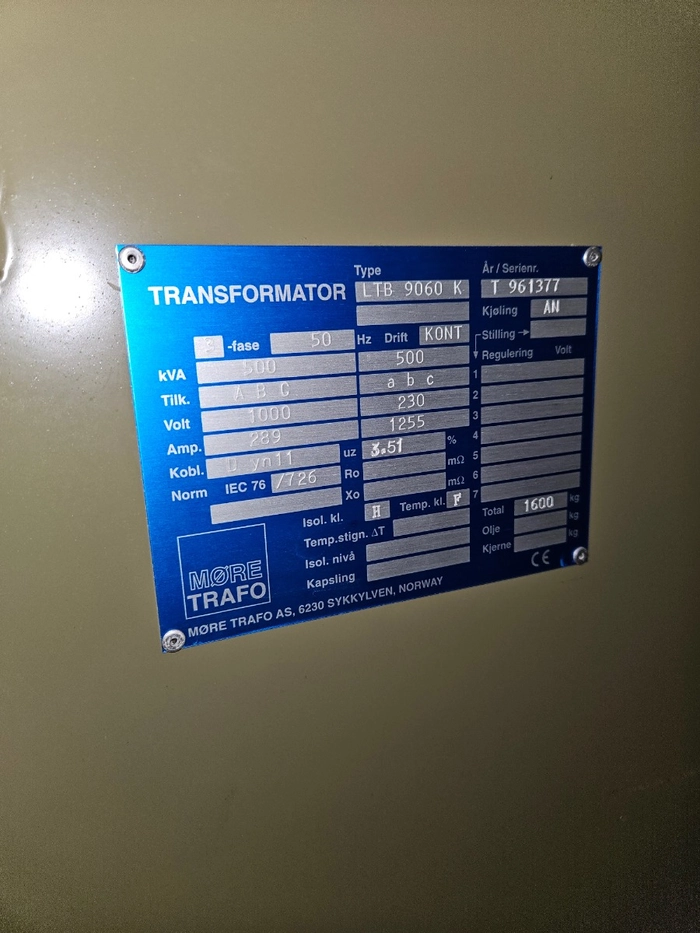 T961377 / 500kVA