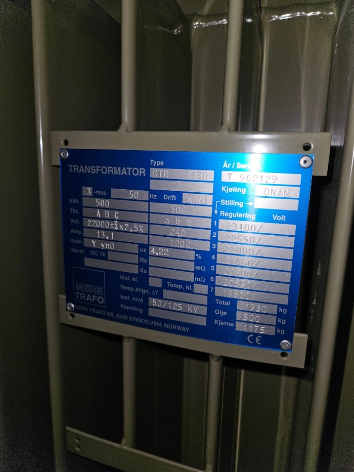 T 962129 / 500kVA
